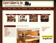 Tablet Screenshot of cartercabinets.com